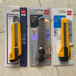 Dao rọc giấy to DELI E2042/E2045/E2061 - Thân sắt cao cấp không gỉ thân nhựa bền bỉ