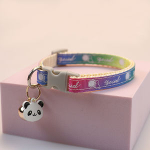 Cross-border new product colorful bell collar for small dogs and cats cute cartoon accessory collar