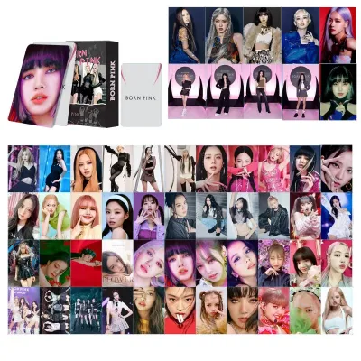 55pcs/box BLACK-PINK Photocards Ready For Love Album LOMO Card Postcard