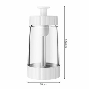 SMAUTOP【Local Warehouse+COD】Quantitative Salt Shaker Control Salt Bottle MSG/Seasoning Can Household Kitchen Condiment Container Metering Salt Jar