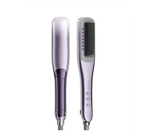 Akiracosme Steam Hair Straightener Comb For Rebonding Anti-Frizz No Heat Damage Electric Hair Straightening Brush Straighten Volumize 2 in 1 Smooth Shiny for All Hair Types