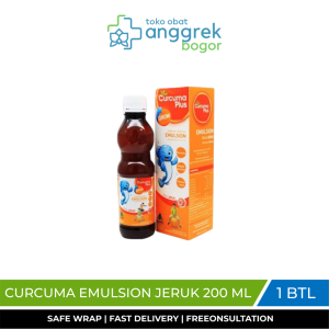 CURCUMA EMULSION JERUK 200 ML/VITAMIN PENAMBAH NAFSU MAKAN ANAK/VITAMIN DAYA TAHAN TUBUH DAN OTAK