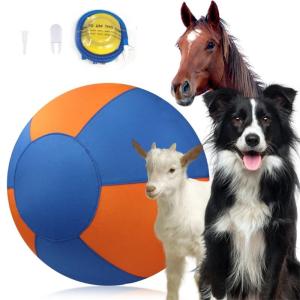 Large Inflatable Dog Toy Ball for Outdoor Fun And Training Heavy Duty Interactive Bouncy Toy for Backyard Play