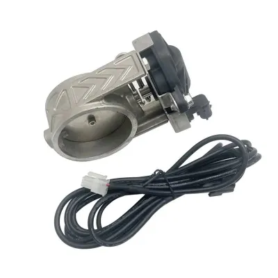 EXPE Universal Car Exhaust Pipe Electronic Valve Kit 76MM Button Controller Switch Kit K6R8Z