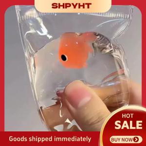 SHPYHT Sáng tạo mới lạ trong suốt Kawaii ít cá vàng Túi bóp Pinch Cá Hề đồ chơi người lớn giảm căng thẳng Đồ chơi trẻ em Quà tặng