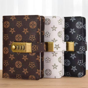 Envelope money saving challenge PU leather waterproof mini binder money saving book cash album