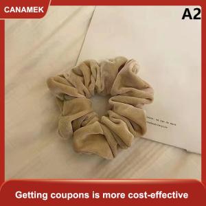 【CANAMEK】 Cổ Điển Nhung Scrunchie Cô Gái Tóc Đuôi Ngựa Chủ Lớn Đàn Hồi Cao Su Tóc Sợi Dây Thừng Phụ Nữ Tóc Tie Mềm Mũ Nón Thời Trang Tóc Phụ Kiện