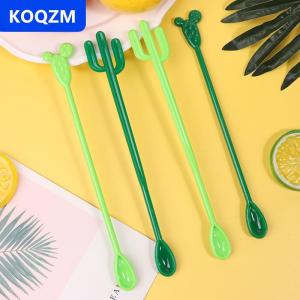 [COD] KOQZM 6 cái nhựa Cocktail muddler uống rượu trang trí nội thất Cocktail sự gian lận Gậy gai Lê Flamingo rượu Stirrer cà phê puddler