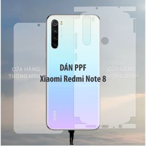 Dán PPF mặt trước mặt sau màn hình mặt lưng Xiaomi Redmi Note 8 Full viền