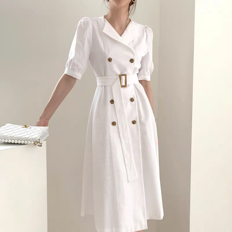 ワンピース L'or laube blanc wide collor coat dress ワンピース L'or laube blanc wide collor coat dress L'or laube