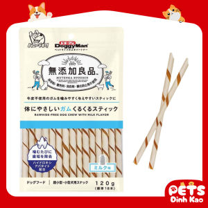 Snack Doggyman Que Gặm Dành Cho Chó Bổ Sung Canxi Gói 120g Đến Từ Nhật Bản