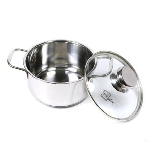 [HCM]Nồi inox FiveStar 3 đáy Sandwich nắp kính tặng 1 vá canh (16cm / 18cm / 20cm / 24cm ) dùng được mọi bếp bảo hành 5 năm