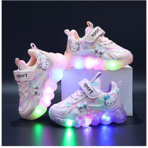 Sepatu Anak Cat Decals Import Murah Lampu LED