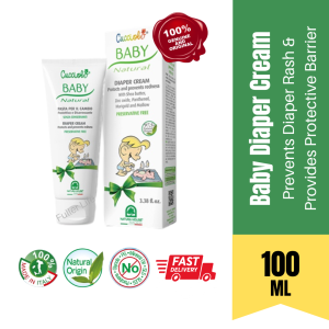 CUCCIOLO Baby Diaper Cream (100ml) | Prevents Diaper Rash Provides Protective Barrier