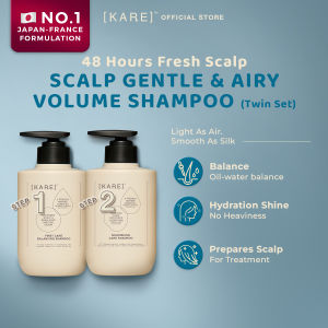 [KARE] Double Cleanse Scalp & Clarifying Hair Shampoo for Oily/Dry Scalp & Frizzy Hair (500ml x2)