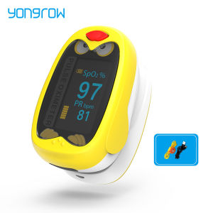 Yongrow Children Fingertip Pulse Oximeter With SPO2 Blood Oxygen Saturation Monitor Pediatric Rechargeable Lithium Battery