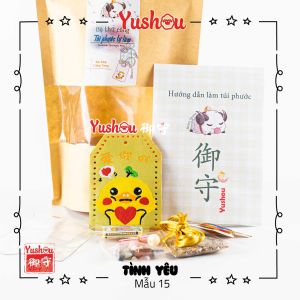 Móc Khóa Yushou Tình Yêu - Bộ thủ công DIY - Mẫu 15 (Kiểu Omamori) Có sẵn