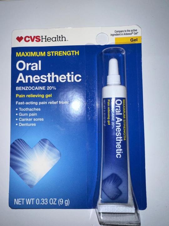 CVS Health Oral Anesthetic Pain Relieving Benzocaine 20 Gel Lazada PH