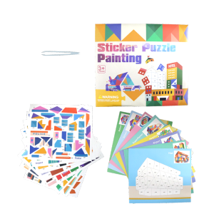 Kids DIY 3D Sticker Puzzle Painting Toys Kindergarten Creative Quiet Book Intelligence Concentration Educational Toy Gif