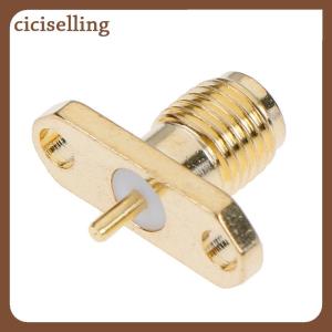 [ciciselling] SMA Female 2 hole panel Flange jack with solder Post terminal RF Connector