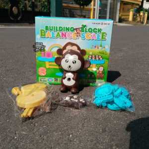 Mainan Anak Building Block Balance SS 1562 Timbangan Anak Berhitung Terbaru Murah | Mainan Edukasi Anak Timbangan Matematika Motif Monkey Bahan dari Plastik Berkualitas | Mainan Anak Timbangan Edukasi Building Balance Scale