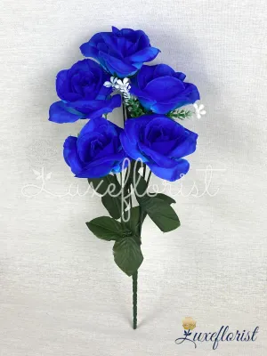 Bunga Mawar Rose Of Cabang 5 Bahan Kain Dan Plastik - rose jepang -mawar murah - Artificial Dekorasi Pelaminan