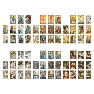 Old Seafaring Themed Decorative Paper Sheets Pack of 10 for Scrapbooking Artisanal Crafting and Home Art Projects