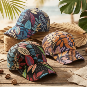NUBE Korean Style Baseball Cap Maple Leaf Print Sun Protection Oversized Hat Fashion Trendy Sun Hat For Men Women