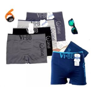 6 PCS CELANA BOXER PRIA PREMIUM BAHAN RAJUT CD PRIA IMPORT BOXER POLOS COWOK VI & BB