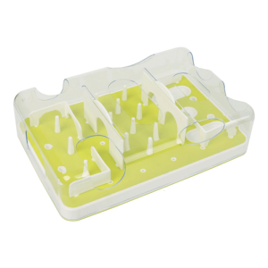 เครื่องให้อาหารแบบช้าแมวแบบโต้ตอบของเล่นเกมปริศนาส่วนประกอบที่ถอดออกได้ส่งเสริมการออกกำลังกายจิตใจและการย่อยอาหารที่ดีต่อสุขภาพผ่านการเล่น