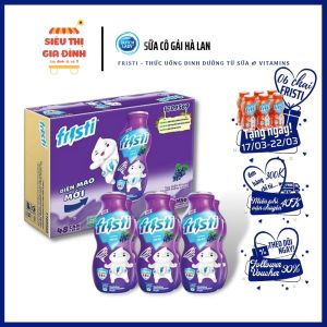 [MIỄN PHÍ VẬN CHUYỂN TOÀN QUỐC]Thùng sữa chua uống fristi cho bé hương nho 48 chai 80ml từ sữa&vitamin ADB bổ sung chất xơ tiêu hóa tốt tăng đề kháng cung cấp năng lượng hấp thụ canxi-sữa cô gái hà lan-siêu thị gia đình