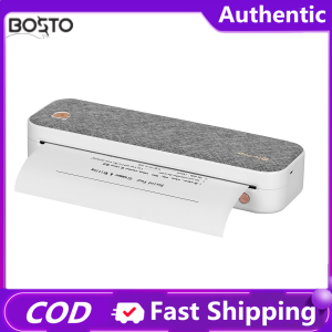 Original PeriPage A4 Paper Printer Direct Thermal Transfer Wirless Printer Mobile 210mm Mini Mobile Photo Printer USB BT Connection with 1 Roll Thermal Paper Support 2/3/4 Paper Width Printing Contract Picture Compatible with Android iOS