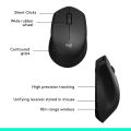 Logitech M331 SILENT PLUS Wireless Mouse, 2.4GHz with USB Receiver, Optical Tracking, Quiet & Lightweight, Long Battery Life, for PC, Mac, Laptop, Chromebook. 