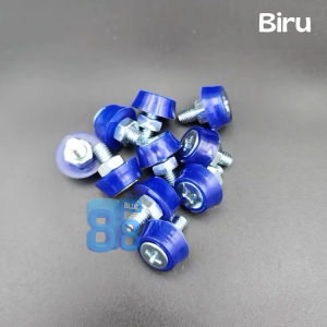 Iconblue88 Baut Plat SATUAN Universal Dengan Obeng Ukuran 10 baut plat nomor baut cover knalpot untuk semua motor