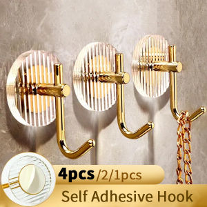 Acrylic Adhesive Wall Hooks for Shower Bathrooms Self Adhesive Hooks for Towel Racks and Bathroom Accessories