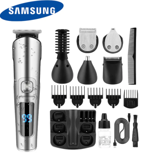 SAMSUNG 6-in-1 Hair Clippers Professional Hair/Nose Trimmer for Men Electric Hair Cutting Machine Electric Shaver for Men Rechargeable Shaver Portable Shaver Professional Razor Beard Trimmer Washable