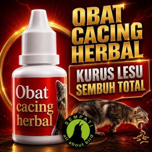 SEMPATI Obat Cacing Herbal Sempati Obat Kucing Sakit Cacingan Kurus Lesu Lemas Anti Infeksi Ampuh Basmi Cacing Spektrum Luas Stop Worm Cat Kitten Adult Anabul Bebas Parasit Cacing