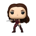 Funko Pop! Marvel : Deadpool & Wolverine - Elektra with Sai (Metallic) Bobble Head Figure #1498. 