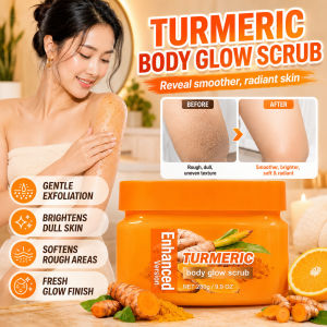 [Gentle Glow Effect] Brightening Scrub Turmeric Body Exfoliating Polish/Whitening Formula Smooth &amp Radiant Skin姜黄身体发光磨砂膏