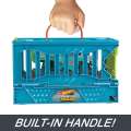 Hot Wheels Monster Trucks 1:24 Mega-Wrex Oversized Crash Cage, Transforms Into Stunting Area, with 1 Oversized Mega Wrex, 4 Crushable Accessories. 