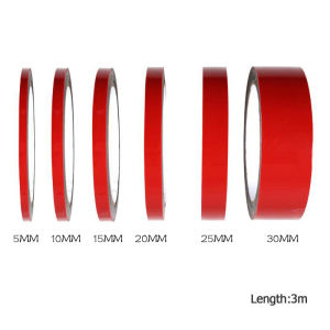 【 Beauty-Sunshine】3M สีแดงกาวสองหน้าสติกเกอร์เทป Nano Reusable โปร่งใสกันน้ำติดแน่นเทป