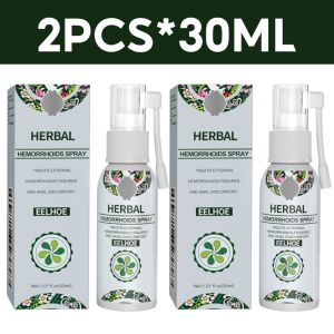 EELHOE Natural Herbal Hemorrhoids Relief Spray 30ml Hemorrhoids Remover Miracle Agent Anti-Itching