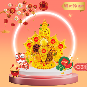 Tháp Tỏi Ông Địa Đậu Ngũ Sắc May Mắn - TỎI CÁT TƯỜNG