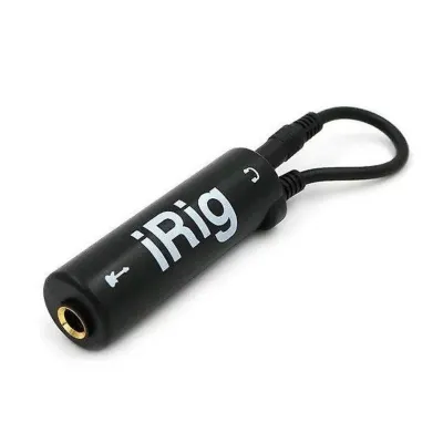 Guitar iRig Converter 2 Channel AUX Audio Interface For Phones iPads Guitars Tuners Cord 3.5mm