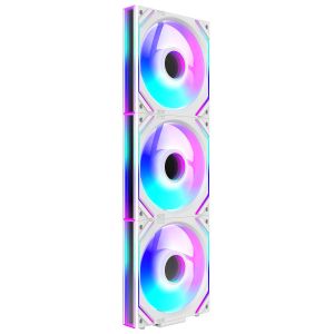 Jungle Leopard Interstellar V2 CPU Fan ARGB 120mm White Prism Lian li Same Model Infinite Mirror Building Block Splicing PC Fan 3 IN 1 5V 3PIN Mainboard Lighting Sync