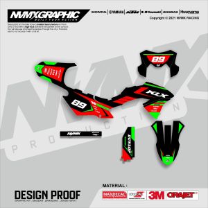 Decal Stiker KLX Dtracker  Free Custom Full Body