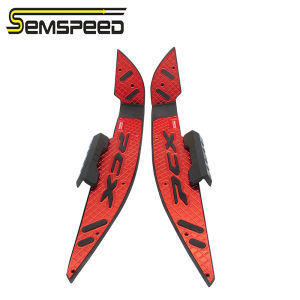 SEMSPEED Motorcycle CNC Front Footpegs Footrest Foot Rest Pegs For Honda PCX 160 125 PCX160 2021-2022 2023 2024