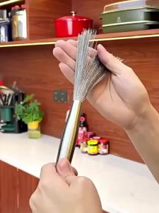 PVN72986 Chổi Inox 304 Chuyên Dùng Cọ Chà Rửa Nồi Chảo Siêu Sạch Nhanh Chóng Loại Bỏ Vết Bẩn Có Móc Treo