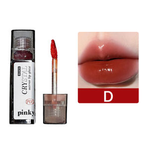 Ta💋.Water Gloss Permukaan Cermin Lip Glaze Lipstik Warna Nude Pelajar Niche Whitening Lip Glaze