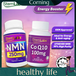 [Jakim Halal] Energy Booster Duo StemLabs CoQ10 100mg 30’s + StemLabs NMN 250mg 30’s Anti-aging